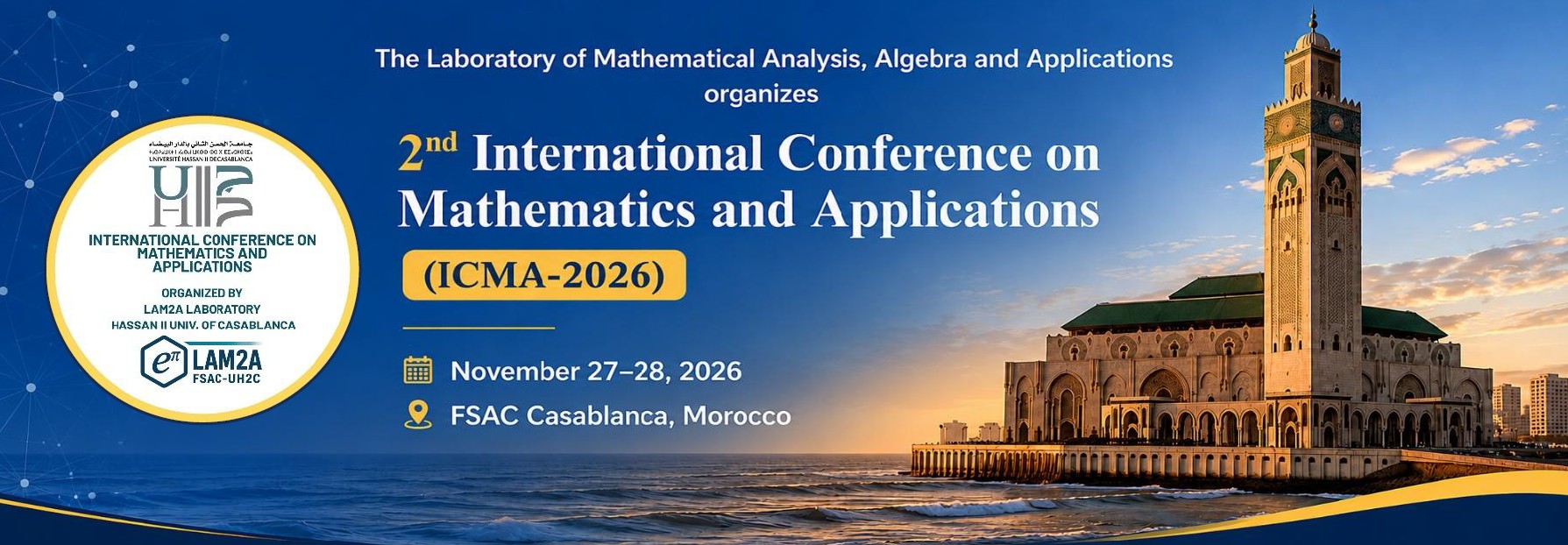 2nd International Conference on Mathematics and Applications (ICMA-2026)>